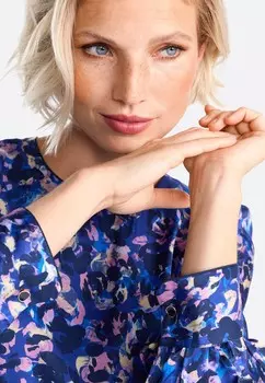 Дневное платье MIDI AUS FLIESSENDER Rich & Royal, синий