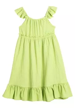 Дневное платье MIDI DRESS STRAPPY TIERED Koton, цвет green