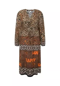 Дневное платье MIDI MUSTERMIX V-AUSSCHNITT LANGARM Angel of Style, черный