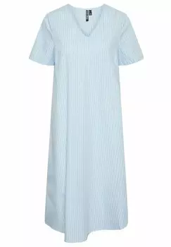 Дневное платье MIDI PCPENNY Pieces, синий