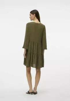 Дневное платье MIDI V-AUSSCHNITT Vero Moda, зеленый