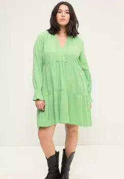 Дневное платье MINI A-LINE RSCHEN-AUSSCHNITT LANGARM Studio Untold, мята