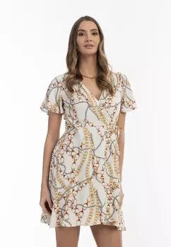 Дневное платье MINI MIT ALLOVER-PRINT faina, белый