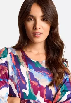 Дневное платье MIT ABSTRAKTEM PRINT Rich & Royal, красный