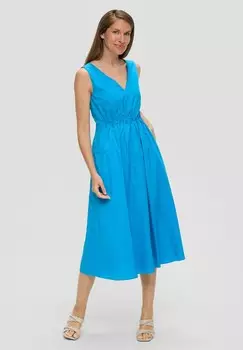 Дневное платье MIT ELASTISCHEM BUND s.Oliver BLACK LABEL, синий