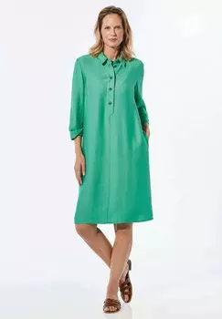 Дневное платье MIT HEMDKRAGEN GOLDNER, зеленый