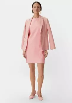 Дневное платье MIT HERRINGBONE-STRUKTUR comma, розовый