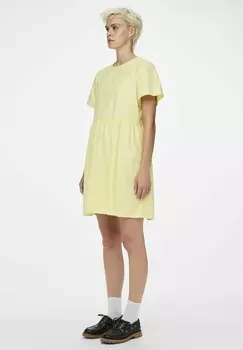 Дневное платье MIT KURZEN RMELN PCULA Pieces, светло-желтый