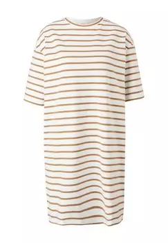 Дневное платье MIT STREIFEN s.Oliver, бежевый
