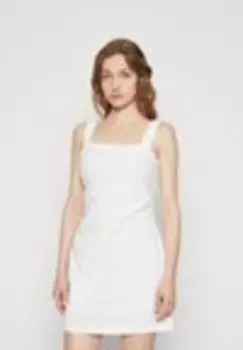 Дневное платье NECK RUCHED SIDE MINI Abercrombie & Fitch, белый