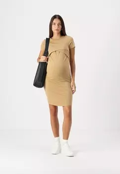 Дневное платье OLMADELIE DRESS ONLY MATERNITY, песочный