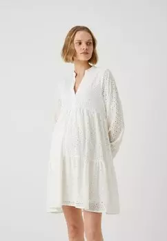 Дневное платье Olmmy Embroidery Midi Dress Only, белое