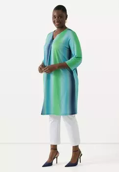 Дневное платье OMBRE STRIPED Ulla Popken, светло-голубой