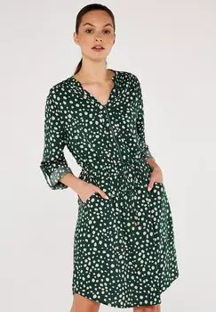 Дневное платье PAINTERLY DOT Apricot, цвет green