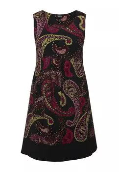 Дневное платье PAISLEY SLEEVELESS SWING Ulla Popken, темно-серый