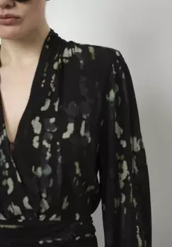 Дневное платье PALLAS PRINTED MINI Dante6, черный