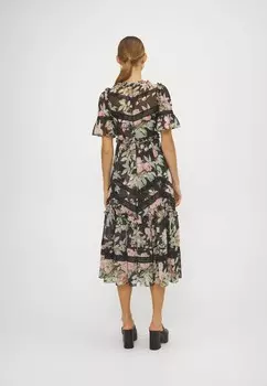 Дневное платье PARADISE GARDEN SONATA GEORGETTE BALLERINA DRESS Needle & Thread, черный