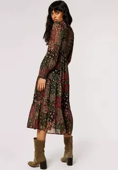 Дневное платье PATCHWORK Apricot, зеленый