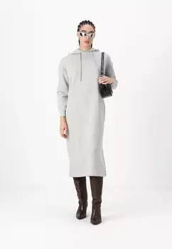 Дневное платье PCCHILLI HOODIE DRESS Pieces, цвет Mottled Light Grey