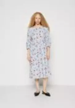 Дневное платье PCFINA 3/4 МИДИ ПЛАТЬЕ Pieces, белый