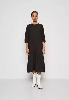 Дневное платье PCFLOWER MIDI DRESS Pieces, цвет black
