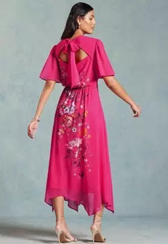 Дневное платье PLACEMENT FLUTTER REGULAR FIT Love & Roses, розовый