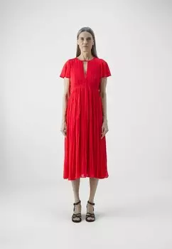 Дневное платье PLEATED MIDI DRESS MICHAEL Michael Kors, коралл