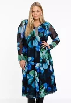 Дневное платье PRINT Yoek, мультиколор