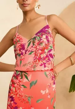 Дневное платье PRINTED CAMI MIDI DRESS REGULAR FIT Love & Roses, розовый