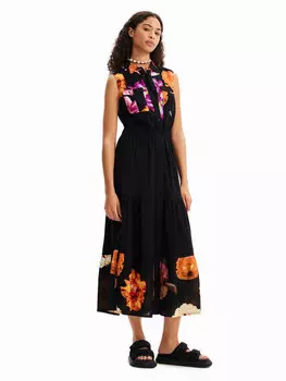 Дневное платье regular fit Desigual, черный