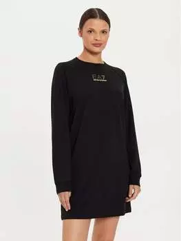 Дневное платье regular fit Ea7 Emporio Armani, черный