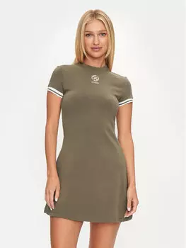 Дневное платье regular fit Guess, коричневый