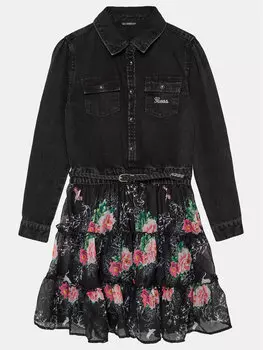 Дневное платье regular fit Guess, серый