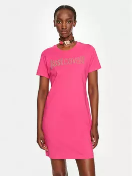 Дневное платье regular fit Just Cavalli, розовый