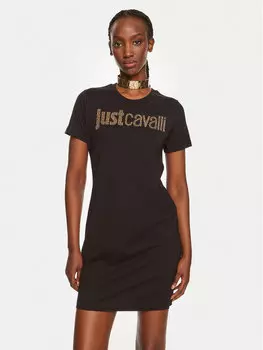 Дневное платье regular fit Just Cavalli, черный