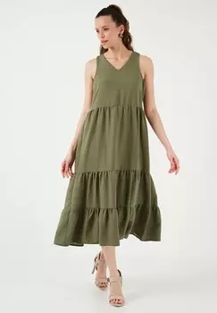Дневное платье REGULAR FIT LELA, хаки