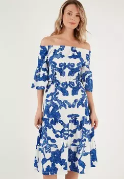 Дневное платье Regular Fit LELA, темно-синий