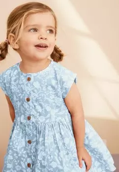 Дневное платье Regular Fit Next, синее с цветочным принтом