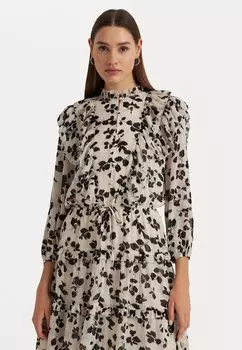 Дневное платье RUBARTEE 3/4 SLEEVE DAY DRESS Lauren Ralph Lauren Petite, черный