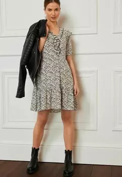 Дневное платье RUFFLE DETAIL MINI SMOCK DRESS Next, черный