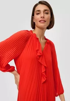 Дневное платье s.Oliver BLACK LABEL, светло-красный