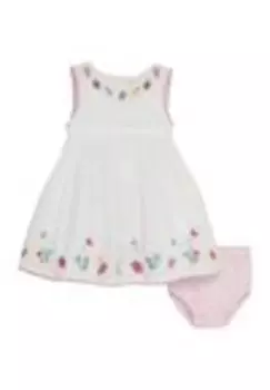 Дневное платье SEASHELL EMBROIDERED REGULAR FIT Jojo Maman Bb, белый