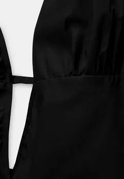 Дневное платье SHORT HALTER PULL&BEAR, черный