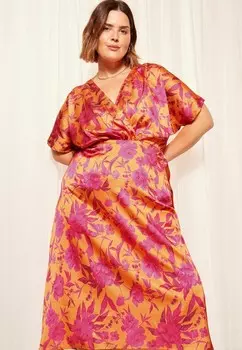 Дневное платье SHORT SLEEVE REGULAR FIT Friends Like These, оранжевый