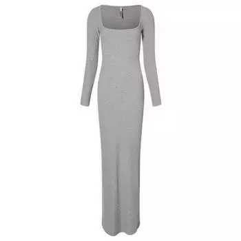 Дневное платье Skims Soft Lounge Long Sleeve Dress, цвет Heather Grey