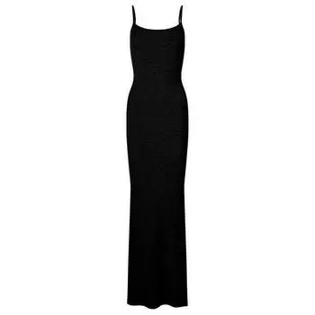 Дневное платье Skims Soft Lounge Long Slip Dress, цвет Onyx