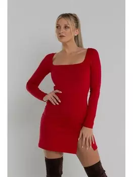 Дневное платье скинни fit Chiara Wear, красный