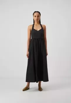 Дневное платье Slftanner Strap Dress Selected, черное