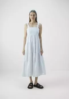 Дневное платье SOLID TIERED MIDI DRESS MICHAEL Michael Kors, белый
