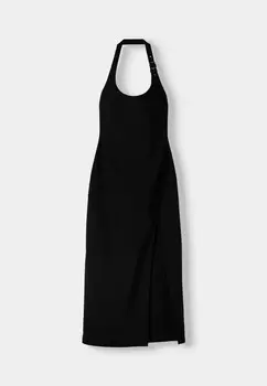 Дневное платье STRAPPY Bershka, цвет Black Denim